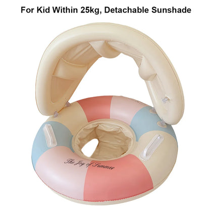 Inflatable Kids Swim Ring Pool Float with Handles