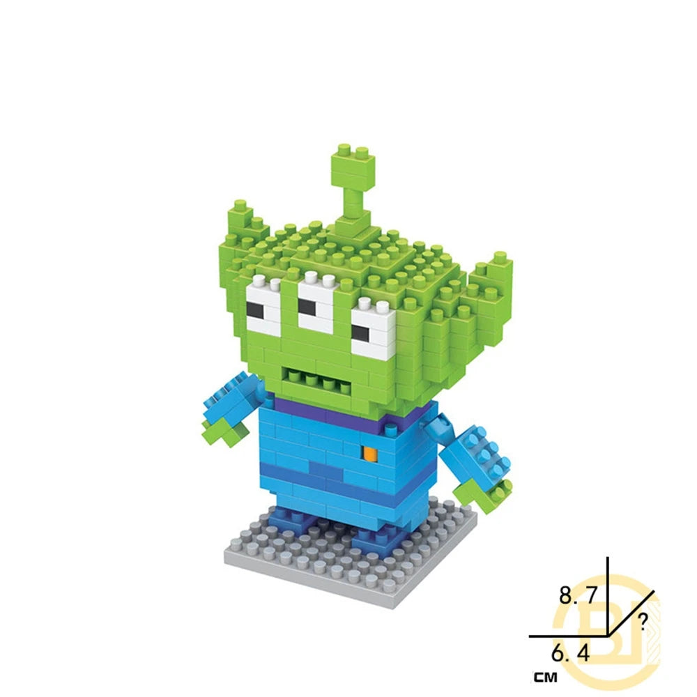 Mini Building Block Cartoon Figure – Desktop Ornament & Room Decor