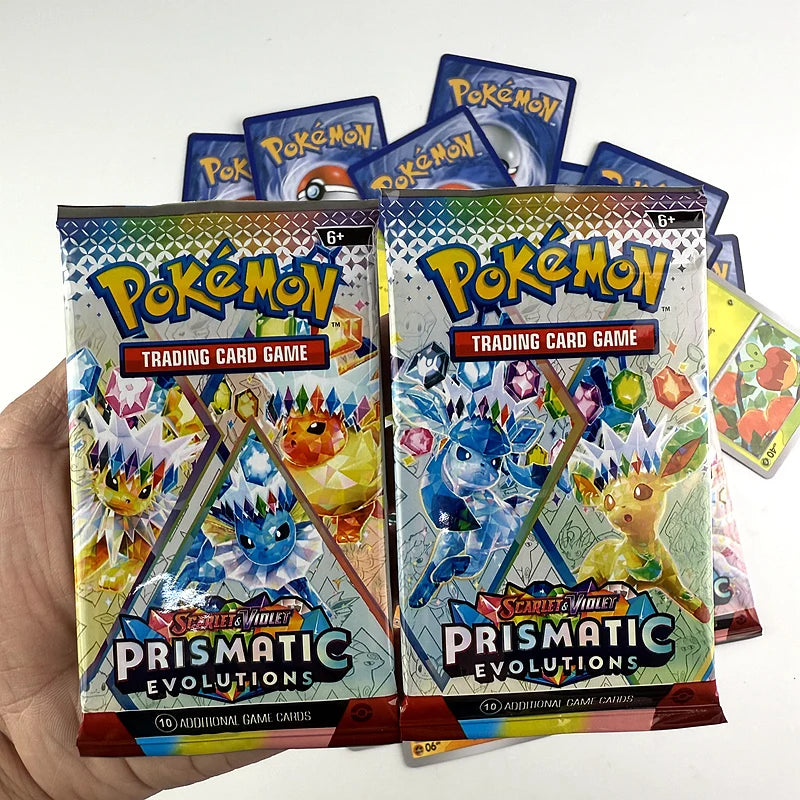 10/20PCS Pokémon Prismatic Evolutions 151 Booster Card Pack