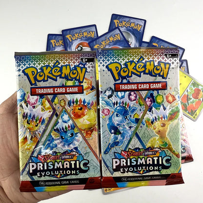 10/20PCS Pokémon Prismatic Evolutions 151 Booster Card Pack