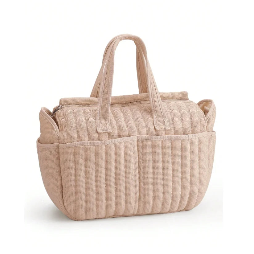 Large Diaper Bag Tote Waterproof Quilted Nursing Changing Bag