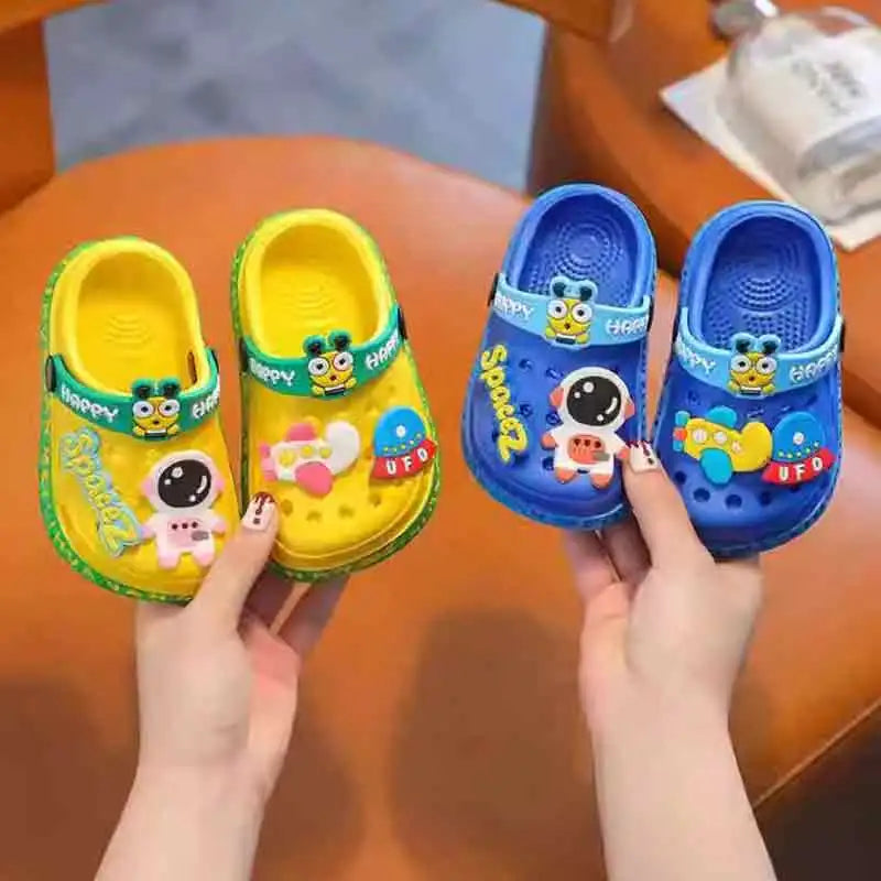 Kids Cartoon Clog Sandals – Anti-Slip Soft Sole for Boys & Girls