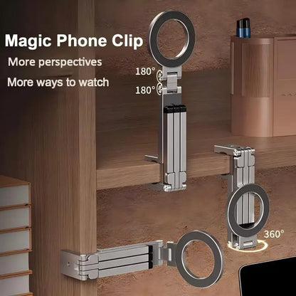 Magnetic Phone Stand with 360° Rotation – Hands-Free Holder