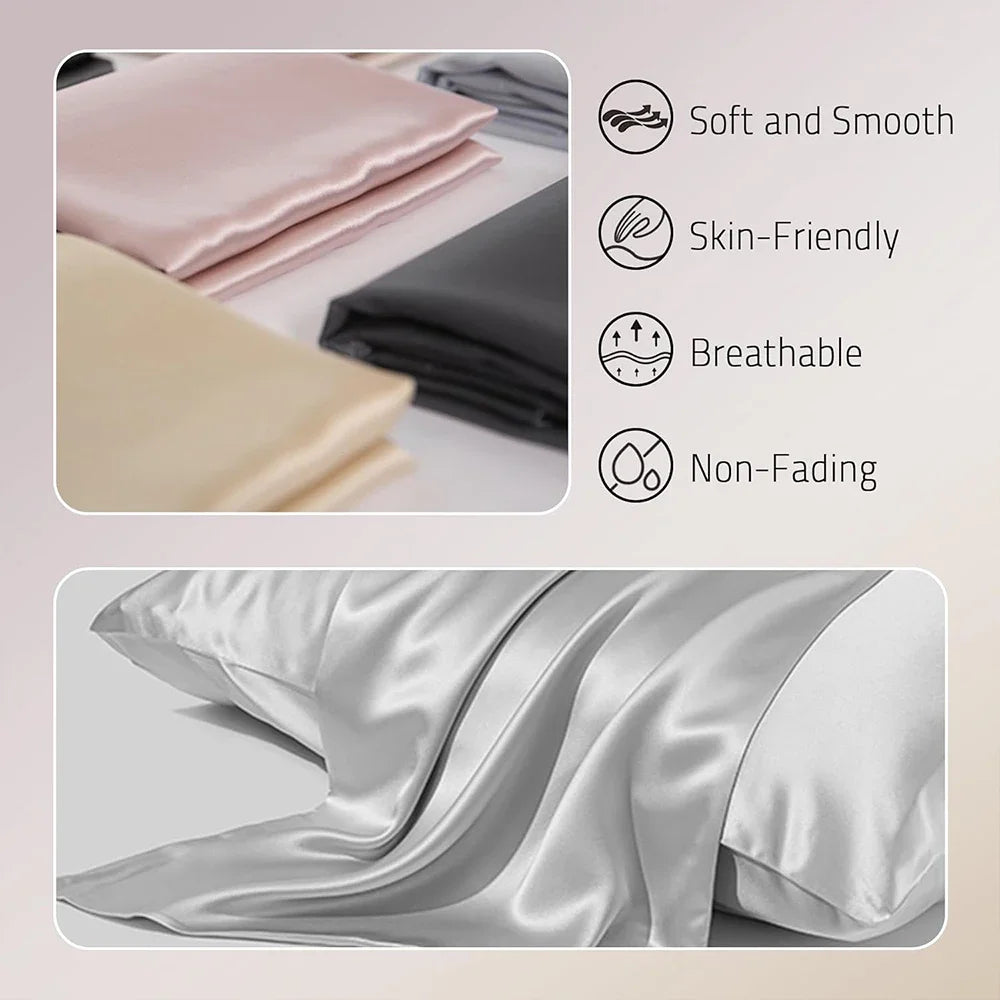 Mulberry Silk Pillowcase - Double-Sided with Hidden Zipper
