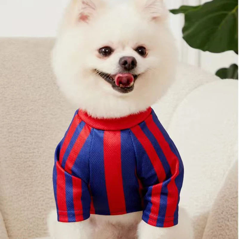 Dog Soccer Jersey Shirt – Breathable Mesh Sports Tee for Pets