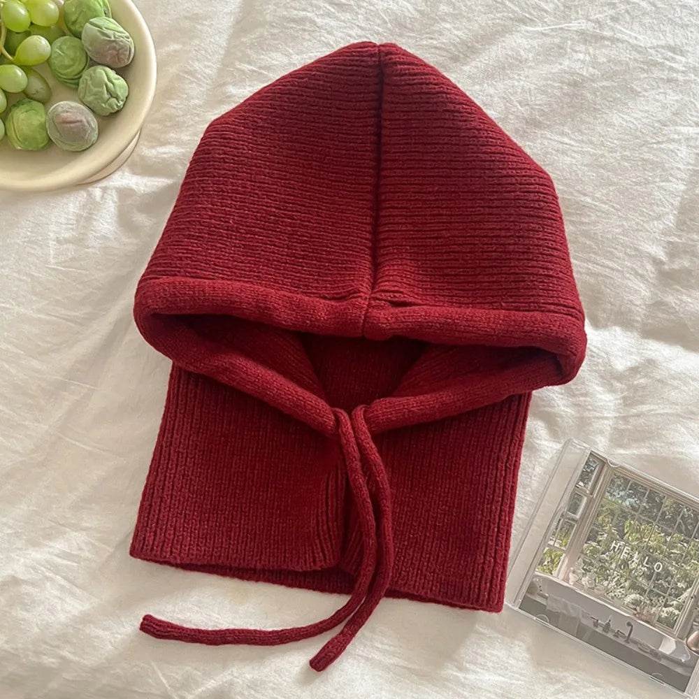Balaclava Hooded Scarf – Women's Knit Winter Hood