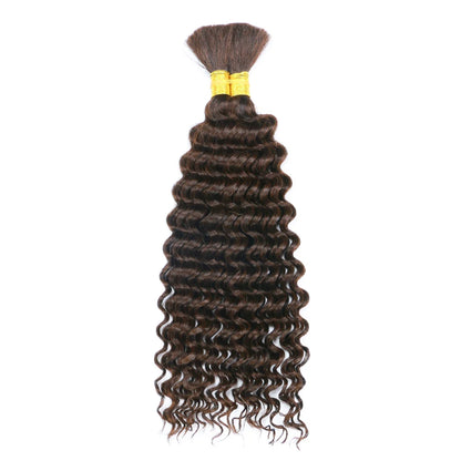 Deep Wave Human Braiding Hair Bulk 100g No Weft for Boho Braids