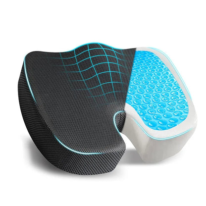 Gel & Memory Foam Orthopedic Coccyx Seat Cushion