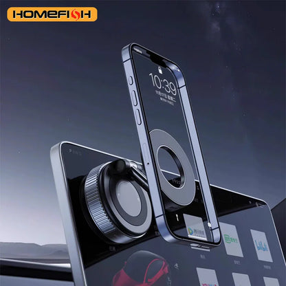 Magnetic Phone Holder with 3-Axis Rotation & Adjustable Suction Base