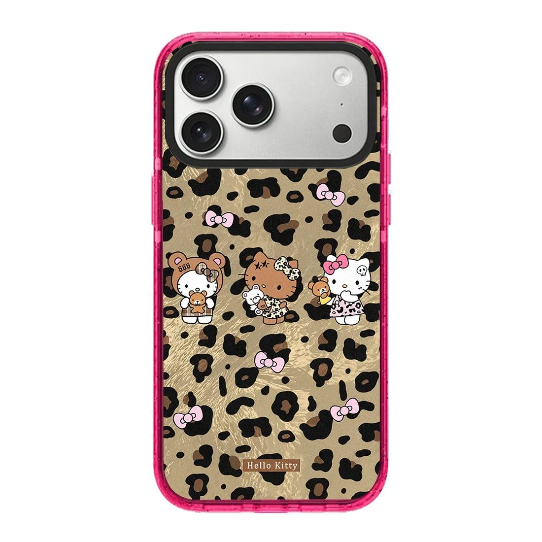 Fashion Popular Sanrio Cute Leopard Print Hello Kitty Pattern iPhone Case