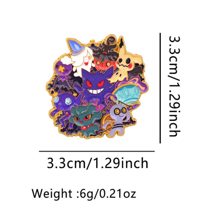 Kawaii Cartoon Enamel Pin – Cute Anime Character Brooch Badge