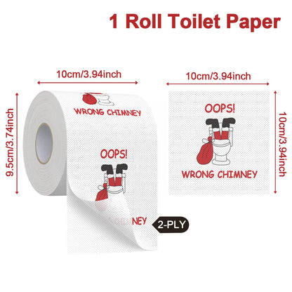 Christmas Printed Toilet Paper Roll – Festive Holiday Tissue