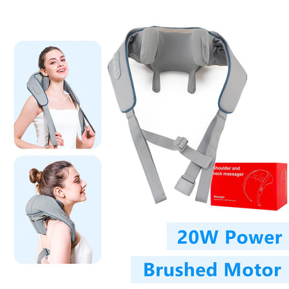 Neck & Shoulder Massager Shawl – Wireless Kneading Relief