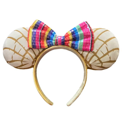 Disney Minnie Mouse Ears Headband – Plush Bow for Adults & Kids