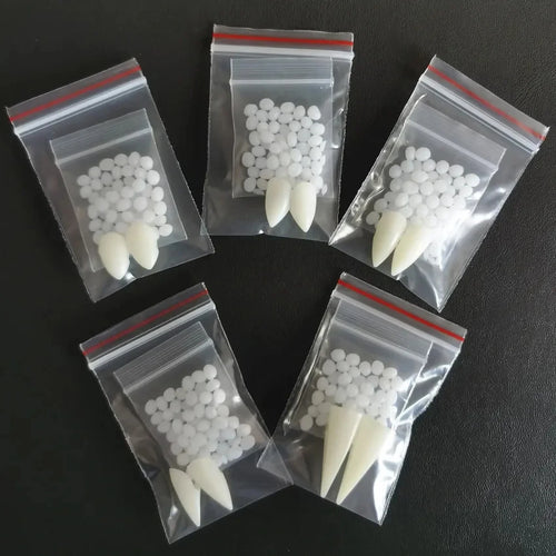Vampire Fangs Halloween Costume Teeth with Adhesive Glue