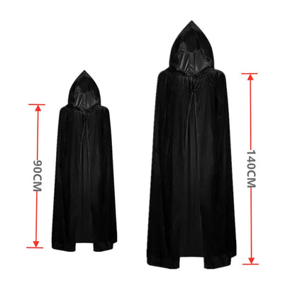 Kids Grim Reaper Halloween Costume Set with Glowing Red Eyes