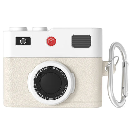 Retro Camera AirPods Pro 3 Case with Keychain & Cleaning Kit