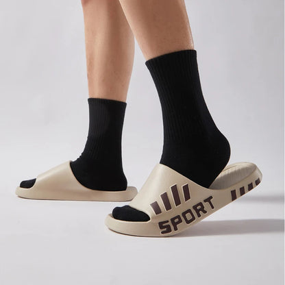 Men's Non-Slip Slide Slippers – Indoor & Outdoor Sandals