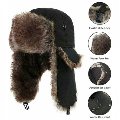 Winter Trapper Hat – Faux Fur Ushanka for Men & Women