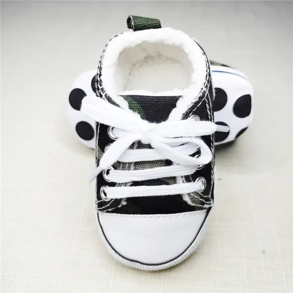 Baby Canvas Sneakers – Soft Sole First Walkers for Boys & Girls