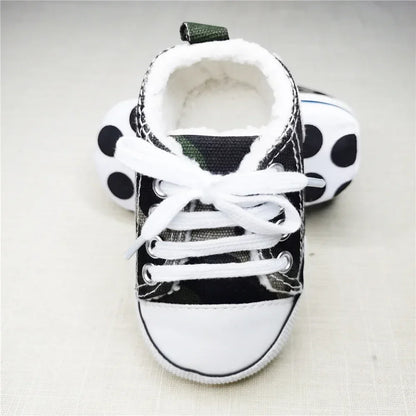 Baby Canvas Sneakers – Soft Sole First Walkers for Boys & Girls