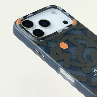 Trendy Graffiti Pattern for Magsafe Wireless Charge iPhone Case