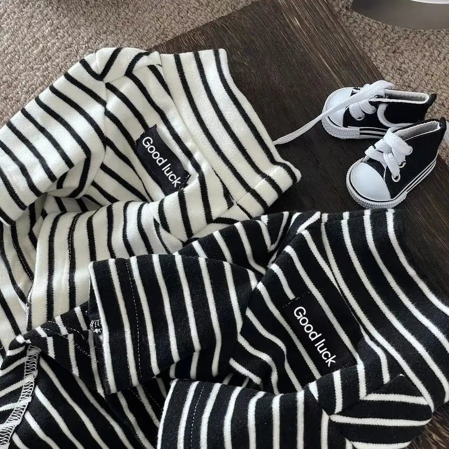 Dog Sweater – Striped Thermal Knit for Small Dogs