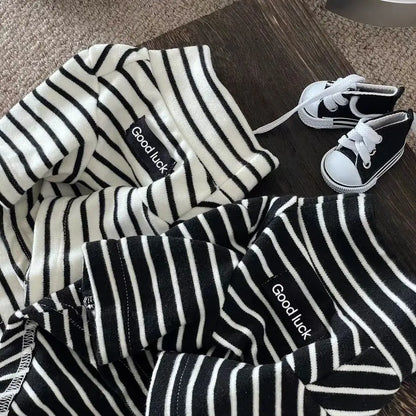 Dog Sweater – Striped Thermal Knit for Small Dogs