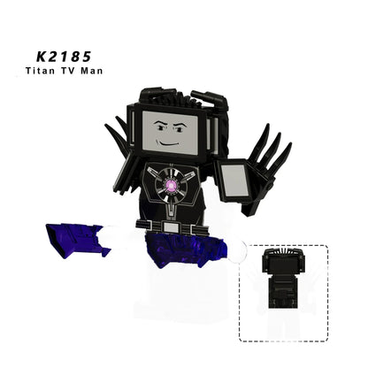 Skibidi Toilet Mini Building Block Figures – TV Man, Cameraman & More