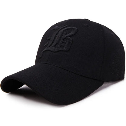 Embroidered Cotton Snapback Baseball Cap – Unisex
