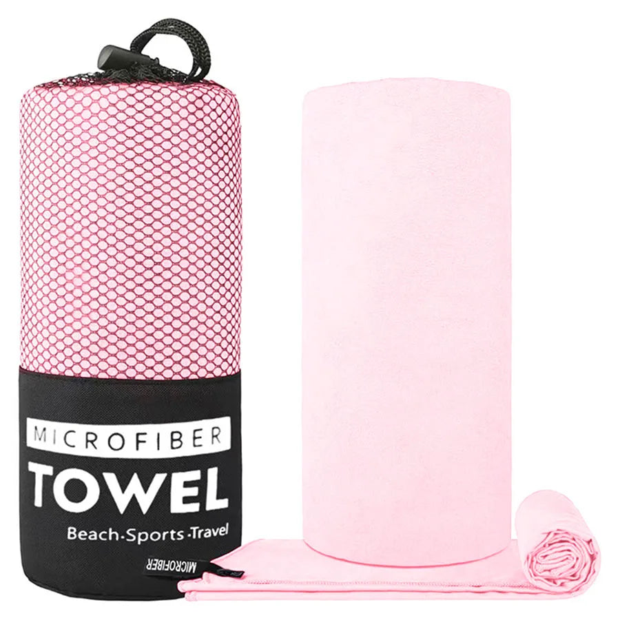 Microfiber Sports Towel Set – Quick Dry, Ultra Soft for Gym, Beach, Yoga & Travel