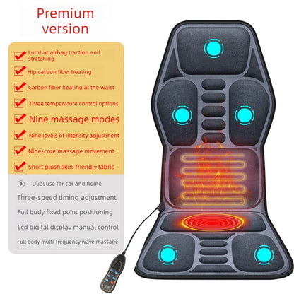 Full Body Massage Seat Cushion with Heat & Lumbar Airbag