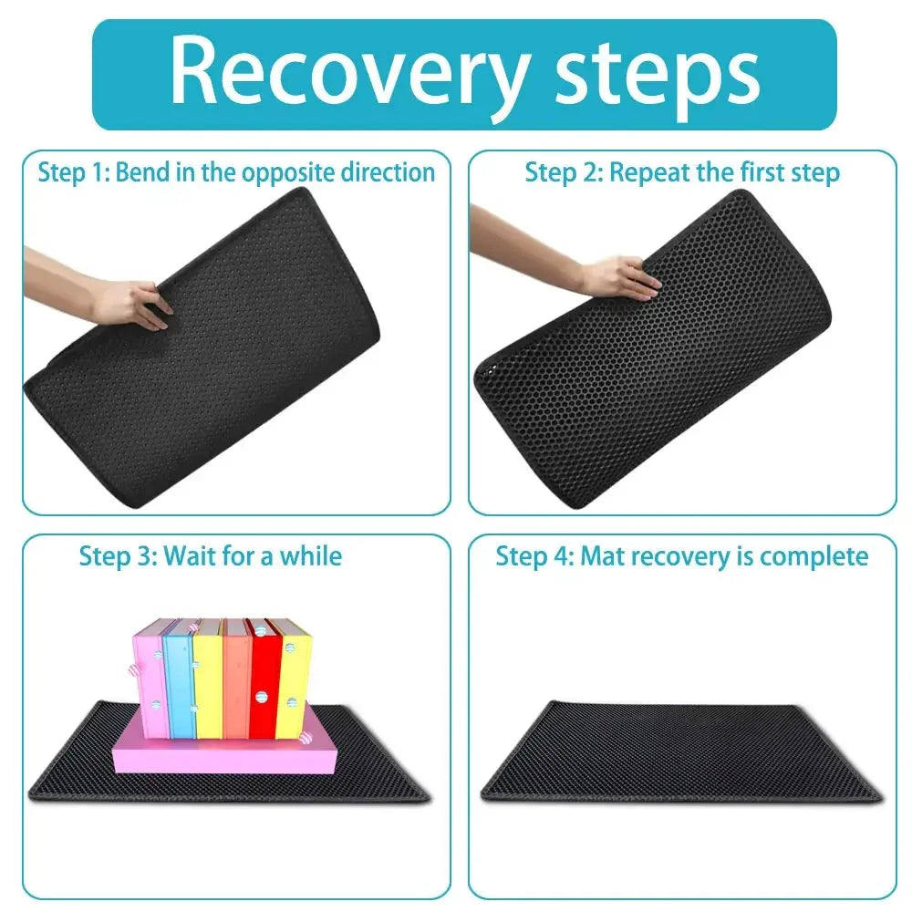 Cat Litter Mat – Double Layer Waterproof Non-Slip