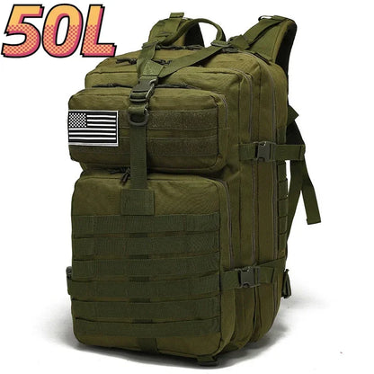 50L Tactical Backpack – 1000D Nylon Waterproof Military Rucksack for Hiking, Hunting & Outdoor