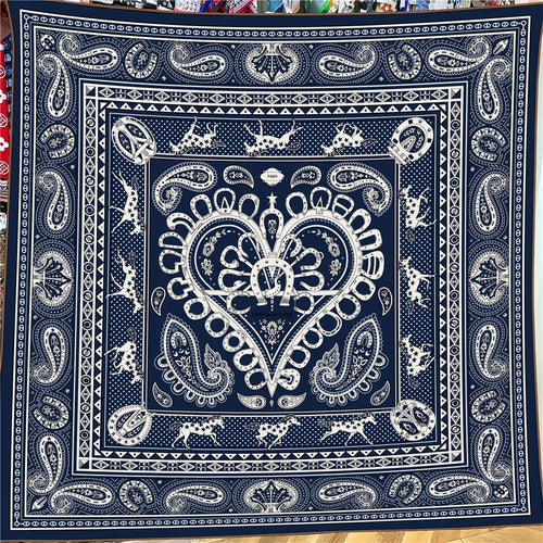 Luxury Silk Cashmere Square Scarf for Women – Designer Pashmina Shawl