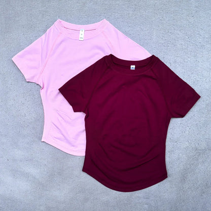 Women's Yoga Crop Top – Seamless Activewear Shirt