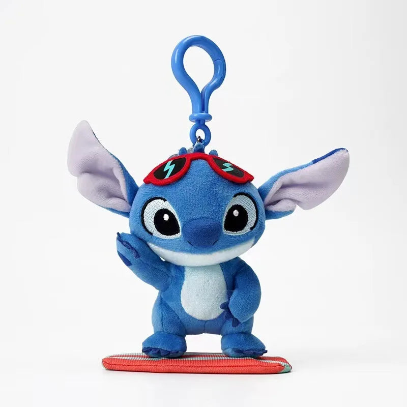 Stitch Plush Doll Holding Flowers – Kawaii Stuffed Toy Pendant
