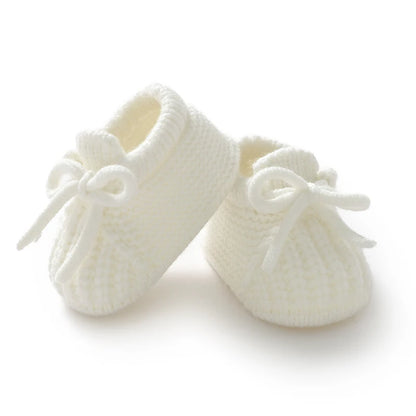 Baby Knit Booties – Soft Sole Anti-Slip First Walker Shoes 0-18M