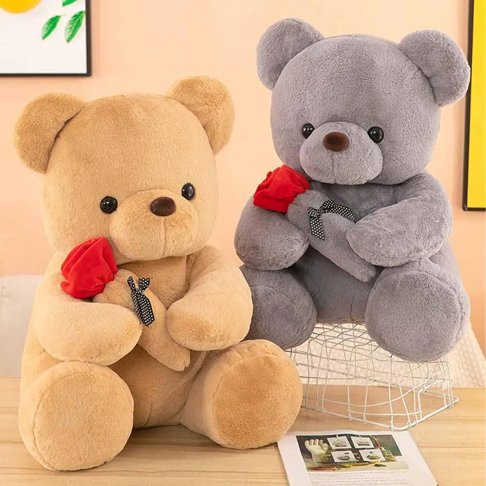 Rose Teddy Bear Plush Stuffed Animal – Valentine's Day Gift