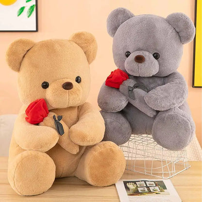 Rose Teddy Bear Plush Stuffed Animal – Valentine's Day Gift