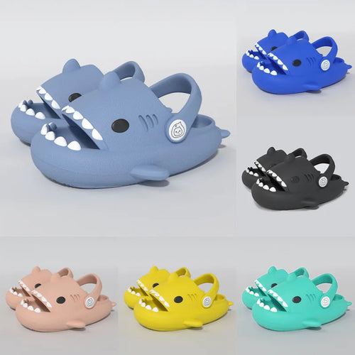 Kids Shark Sandals – Non-Slip Soft Sole Summer Clogs for Boys & Girls