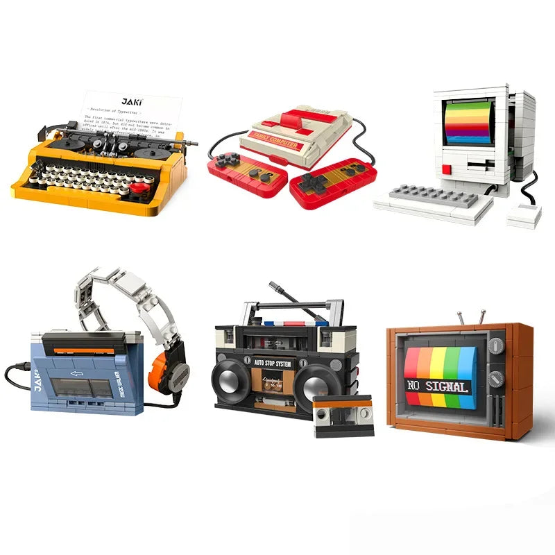 Retro Electronics DIY Building Block Set – Mini Bricks Toy