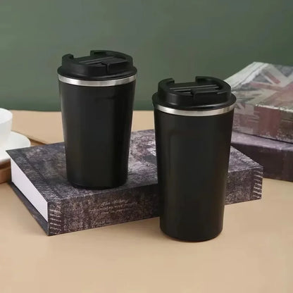 Stainless Steel Travel Coffee Mug – Leak-Proof Vacuum Thermos 380ml & 510ml