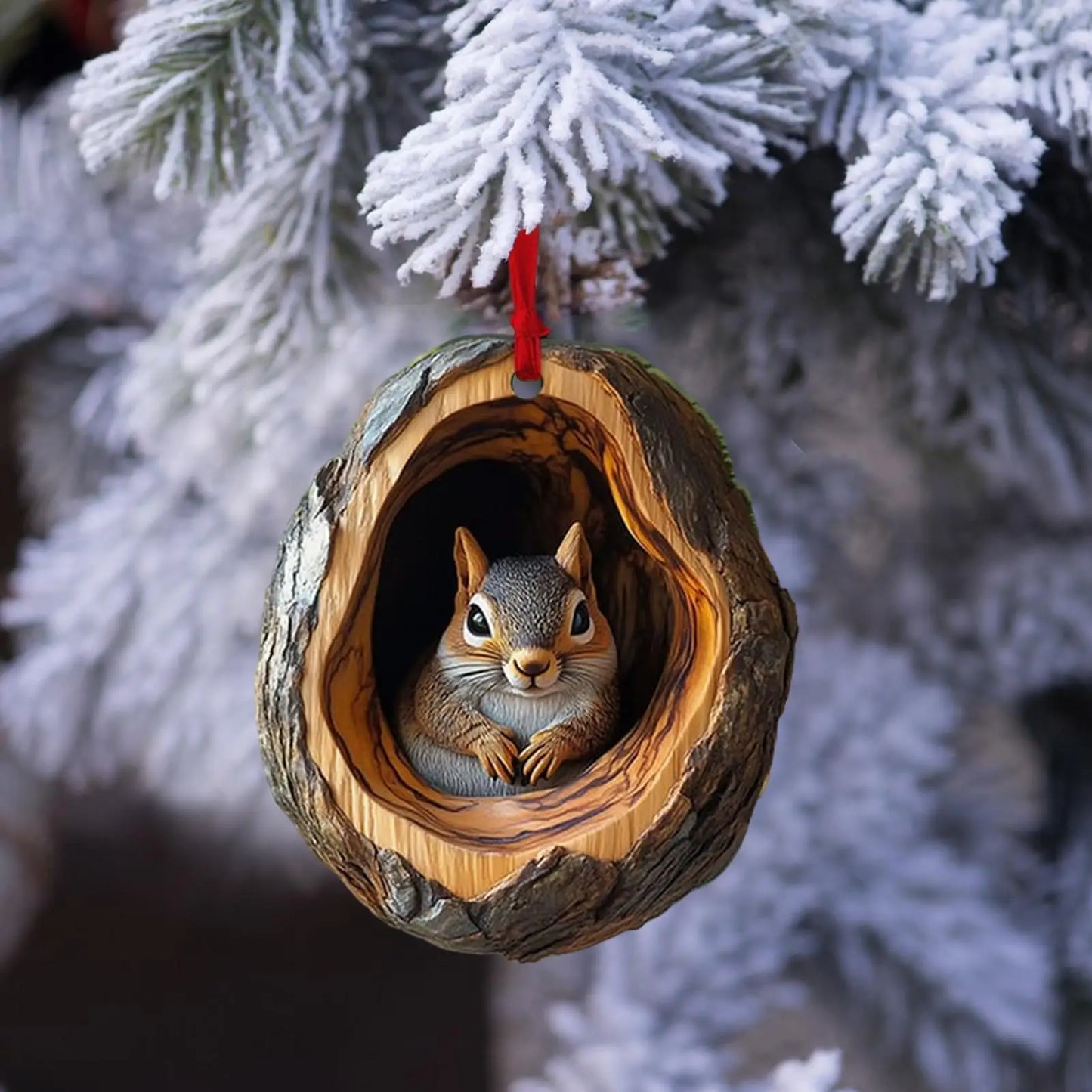 Christmas Animal Acrylic Ornament – Cute Tree Hanging Pendant