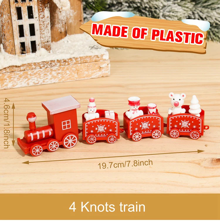 Christmas Wooden Train Decoration – Festive Holiday Ornament
