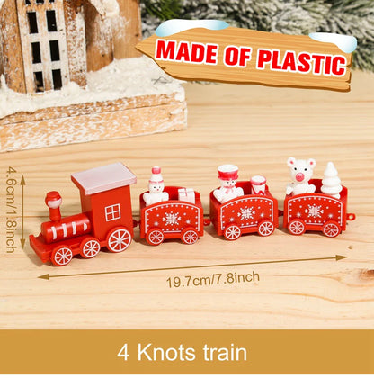 Christmas Wooden Train Decoration – Festive Holiday Ornament