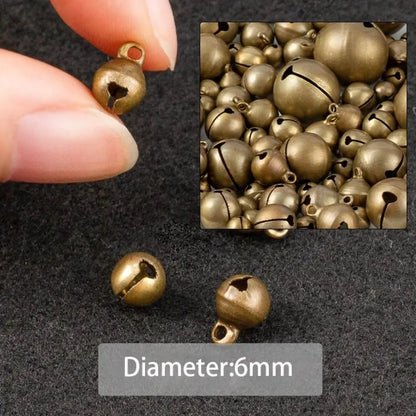 Bronze Metal Jingle Bells for DIY Crafts & Christmas Decor