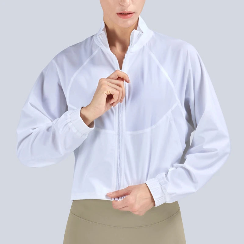 Women's UPF50 Sun Protection Jacket – Lightweight Zip-Up