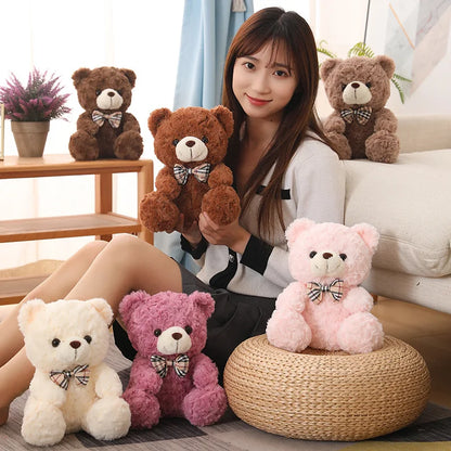 Kawaii Teddy Bear Plush Pillow – 35cm Stuffed Animal Doll