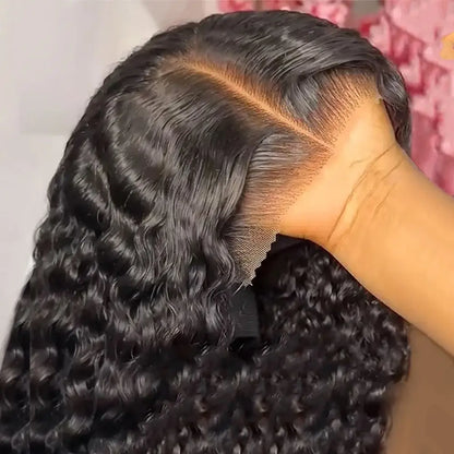 Deep Wave Lace Front Wig – Human Hair, Glueless 4x4 5x5 13x4 13x6, 180% 200% Density